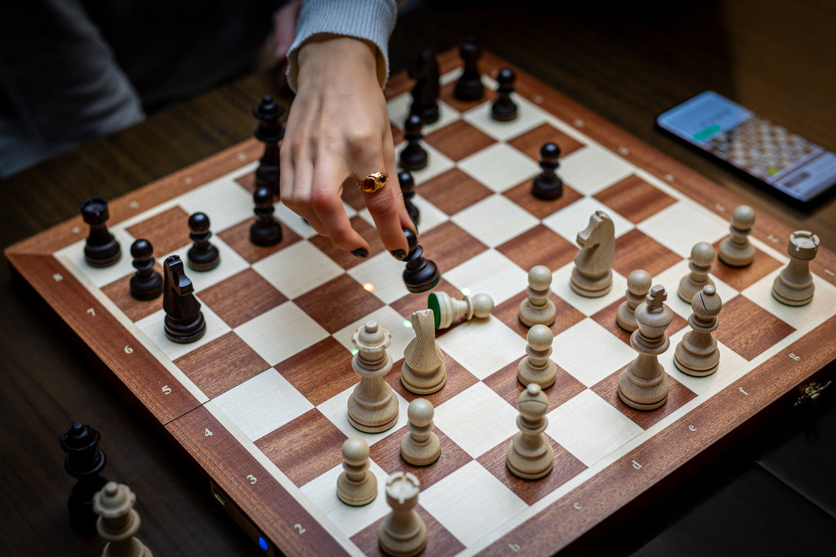Enjoy the Feel of Real Wooden Chess